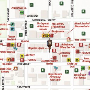 New Map of Historic Downtown Sanford in Fall 2019 Issue of Visitors ...