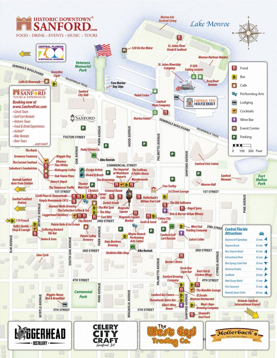 Map of Historic Downtown Sanford - Historic Downtown Sanford